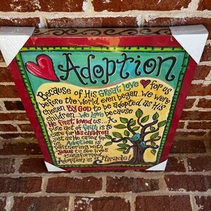 NEW in wrapping ADOPTION Glory Haus canvas 16x20